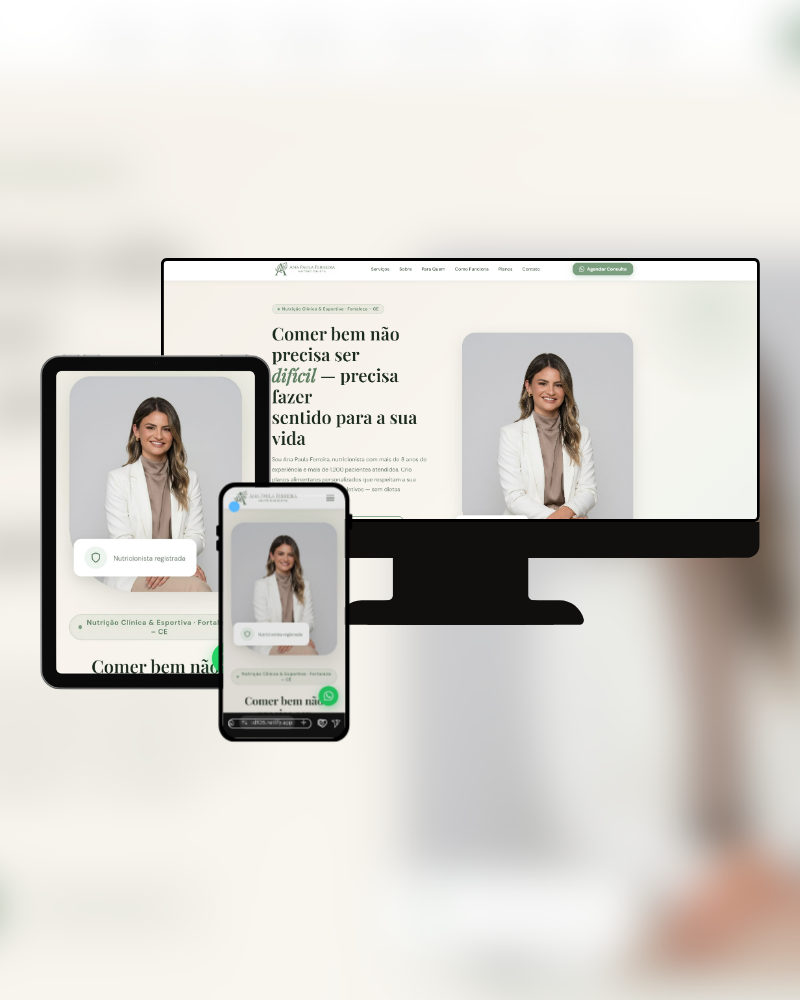 Nutricionista profissional em consultório