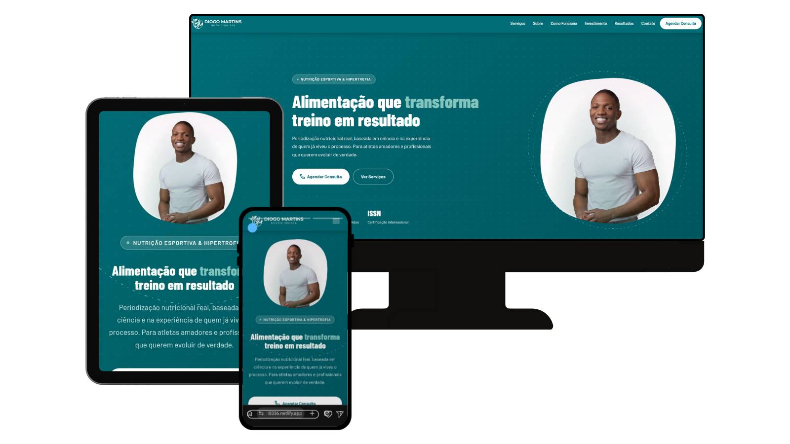 Site profissional para nutricionistas
